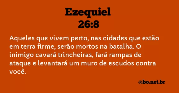 Ezequiel 26:8 NTLH
