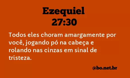 Ezequiel 27:30 NTLH