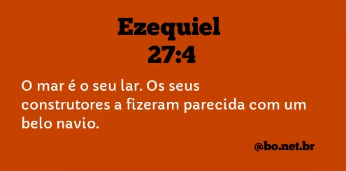 Ezequiel 27:4 NTLH
