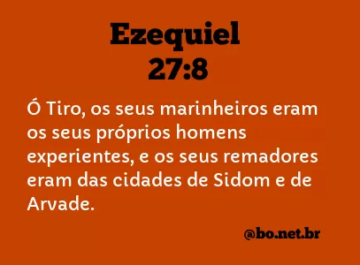 Ezequiel 27:8 NTLH
