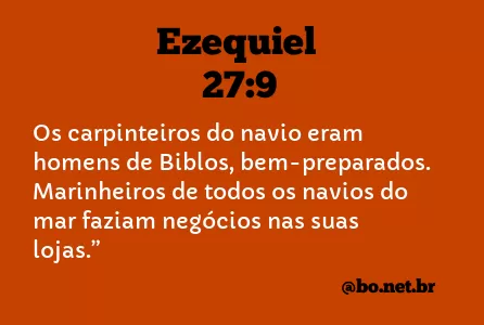 Ezequiel 27:9 NTLH