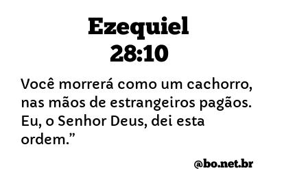 Ezequiel 28:10 NTLH