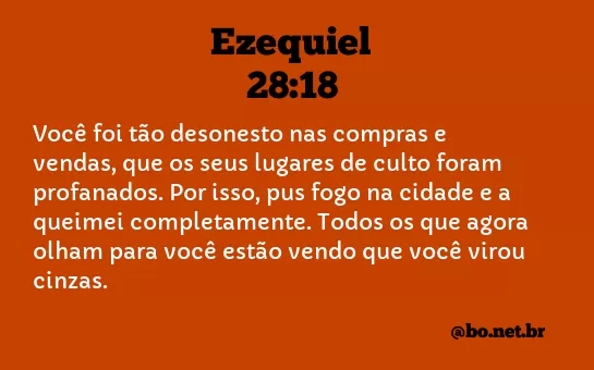 Ezequiel 28:18 NTLH