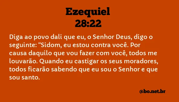 Ezequiel 28:22 NTLH