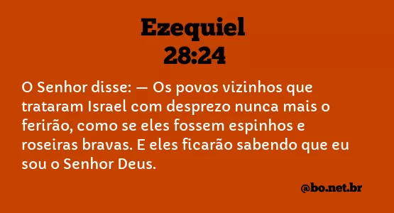 Ezequiel 28:24 NTLH