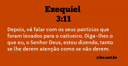 Ezequiel 3:11 NTLH
