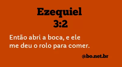 Ezequiel 3:2 NTLH