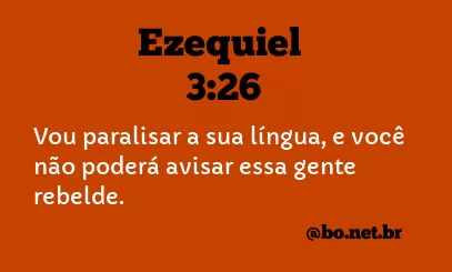 Ezequiel 3:26 NTLH