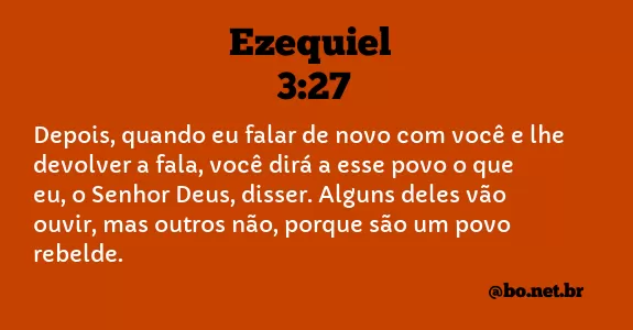Ezequiel 3:27 NTLH