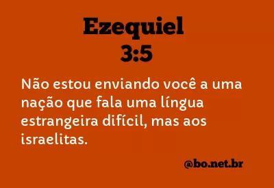 Ezequiel 3:5 NTLH