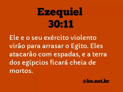 Ezequiel 30:11 NTLH