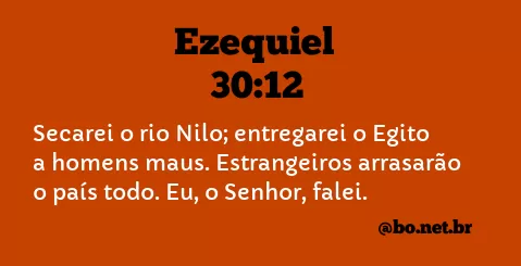 Ezequiel 30:12 NTLH