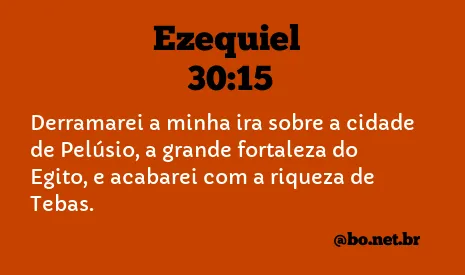 Ezequiel 30:15 NTLH