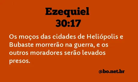 Ezequiel 30:17 NTLH