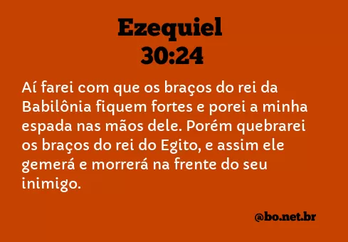 Ezequiel 30:24 NTLH