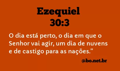 Ezequiel 30:3 NTLH