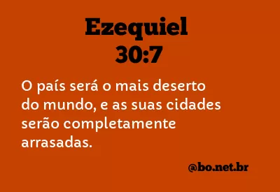 Ezequiel 30:7 NTLH