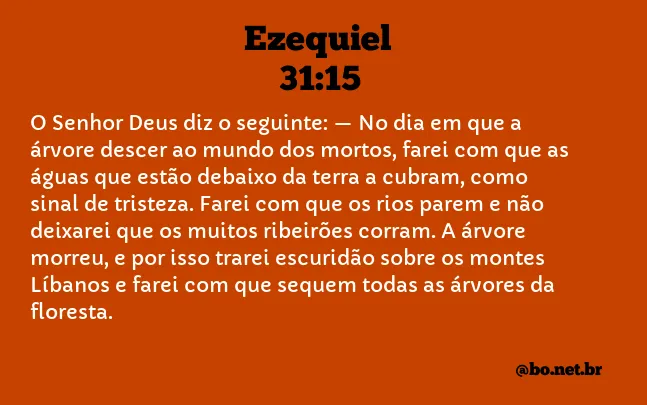 Ezequiel 31:15 NTLH