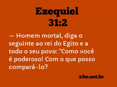 Ezequiel 31:2 NTLH