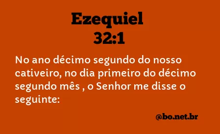 Ezequiel 32:1 NTLH