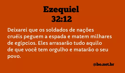 Ezequiel 32:12 NTLH