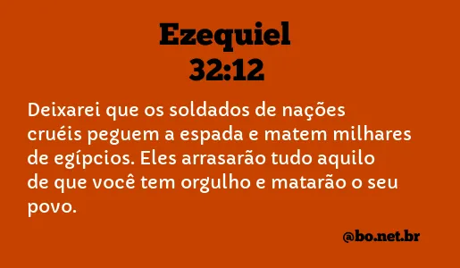 Ezequiel 32:12 NTLH