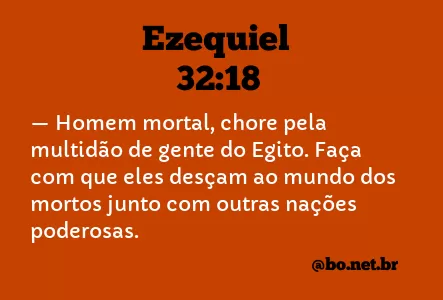 Ezequiel 32:18 NTLH