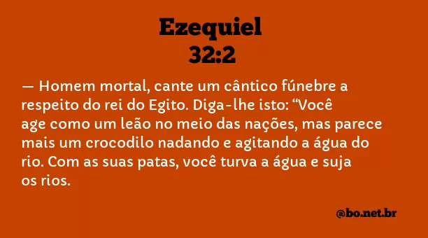 Ezequiel 32:2 NTLH