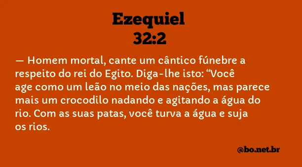 Ezequiel 32:2 NTLH