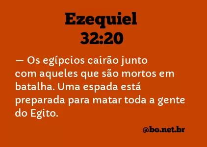 Ezequiel 32:20 NTLH