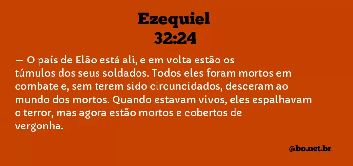 Ezequiel 32:24 NTLH