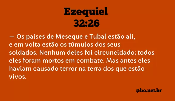 Ezequiel 32:26 NTLH
