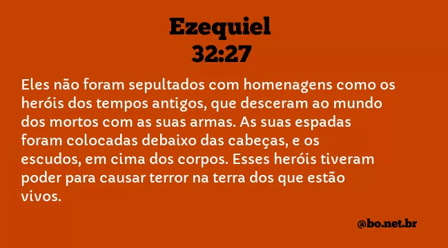 Ezequiel 32:27 NTLH