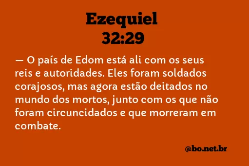 Ezequiel 32:29 NTLH