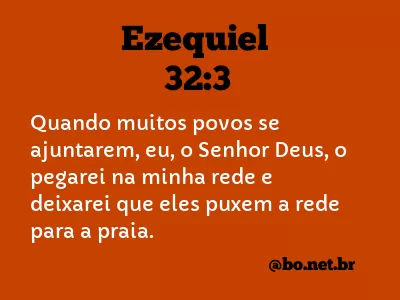 Ezequiel 32:3 NTLH