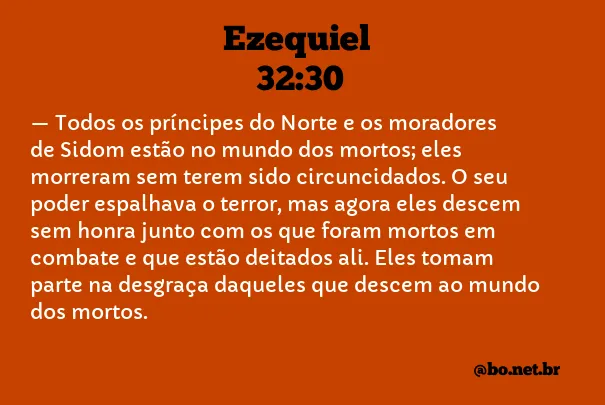 Ezequiel 32:30 NTLH