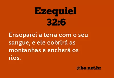 Ezequiel 32:6 NTLH