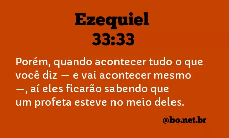 Ezequiel 33:33 NTLH