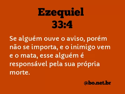 Ezequiel 33:4 NTLH