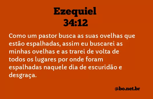 Ezequiel 34:12 NTLH