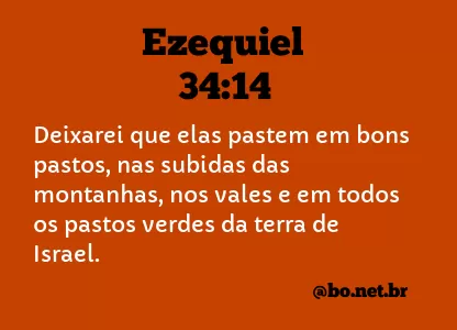 Ezequiel 34:14 NTLH