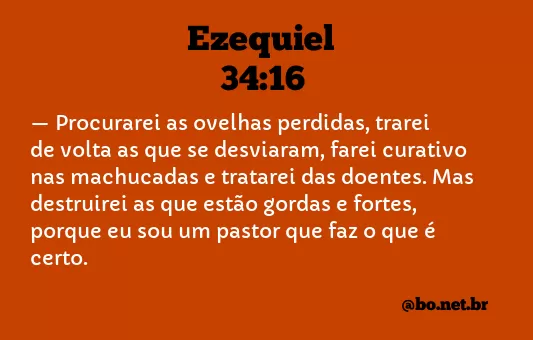 Ezequiel 34:16 NTLH