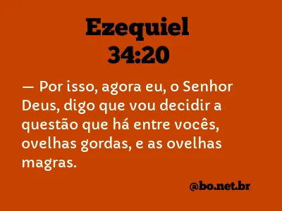 Ezequiel 34:20 NTLH