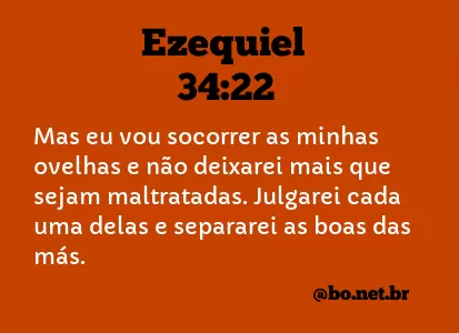 Ezequiel 34:22 NTLH