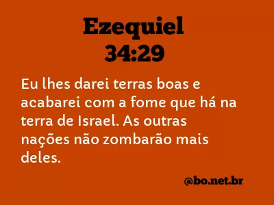 Ezequiel 34:29 NTLH