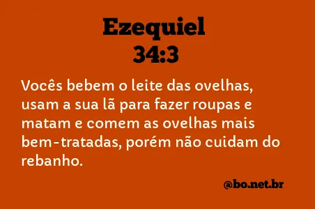 Ezequiel 34:3 NTLH