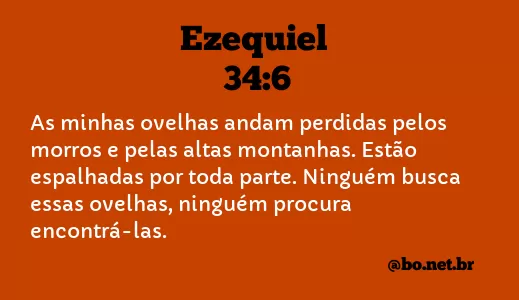 Ezequiel 34:6 NTLH