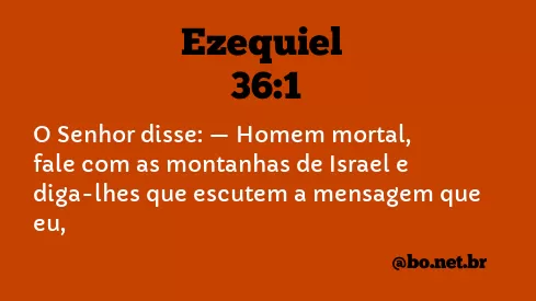 Ezequiel 36:1 NTLH