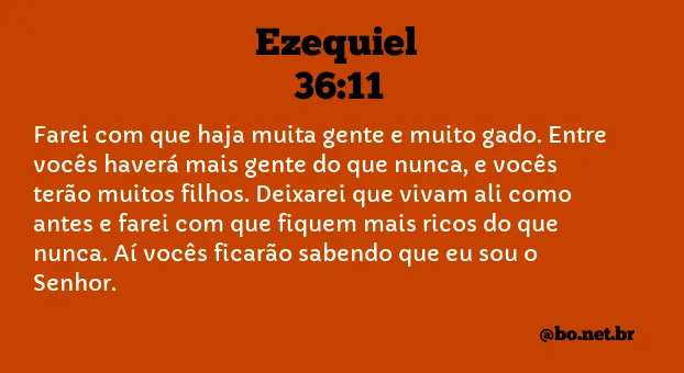 Ezequiel 36:11 NTLH