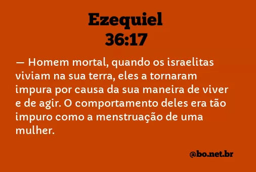 Ezequiel 36:17 NTLH